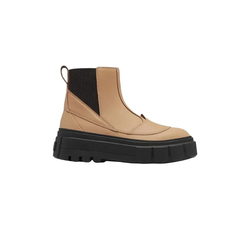 Sorel Caribou X Women’s Chelsea Waterproof Boot in Canoe, Jet – Sz 8